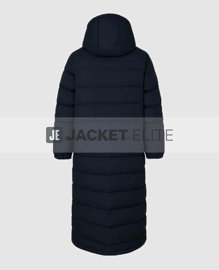 Arsene Wenger Long Black Puffer Coat