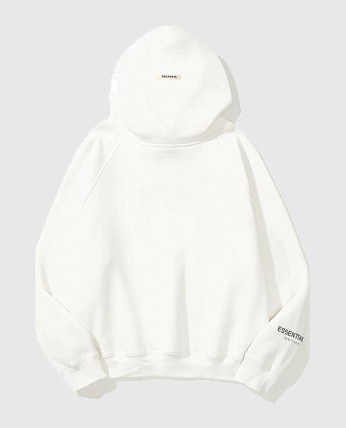 Fear OF God Essentials Pullover White Hoodie