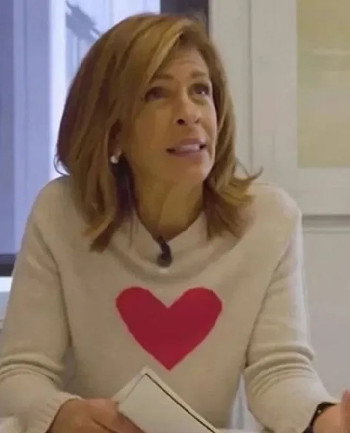 Hoda Kotb Heart Sweater