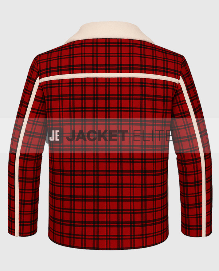 Deadpool Ryan Reynolds Wade Wilson Red Shearling Jacket