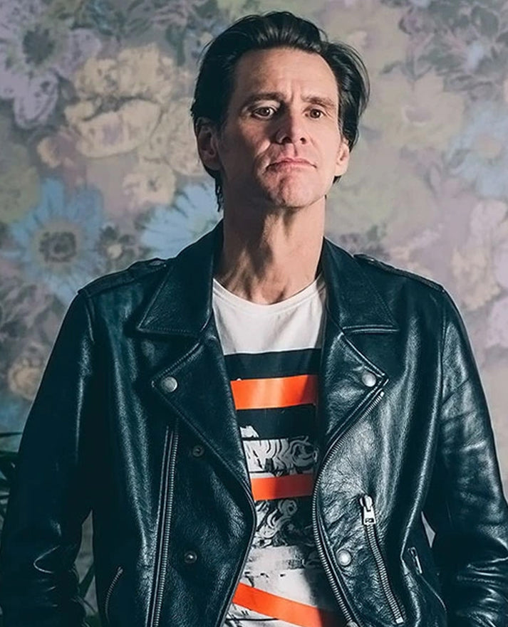Jim Carrey Black Leather Jacket