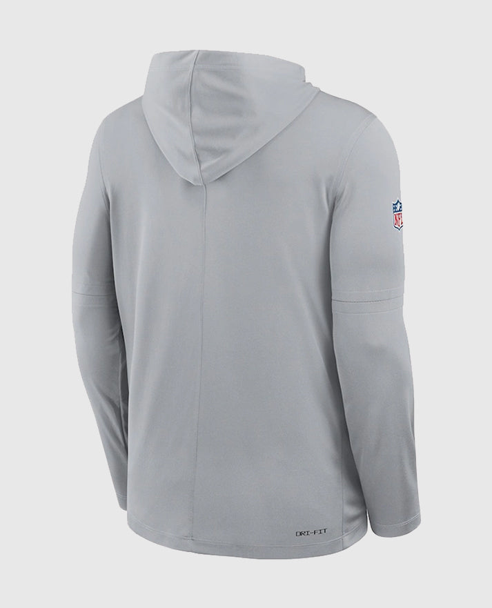Detroit Lions Sideline Performance Long Sleeve Hoodie T-Shirt