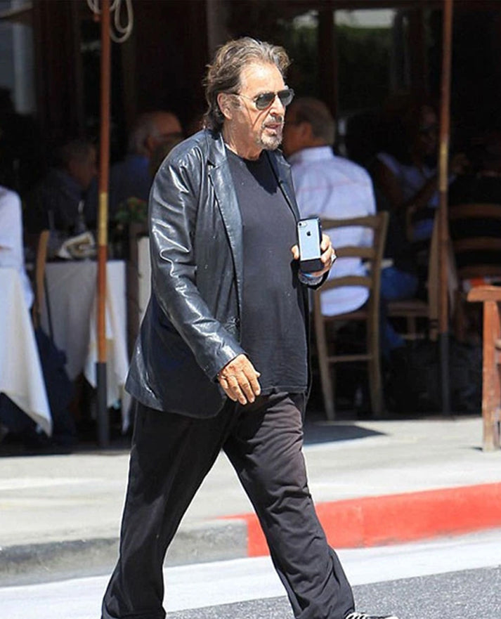 Al Pacino Leather Blazer