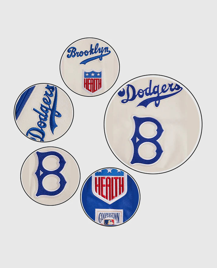 MLB Brooklyn Dodgers Retro Classic Men's Rib Wool Varsity Jacket