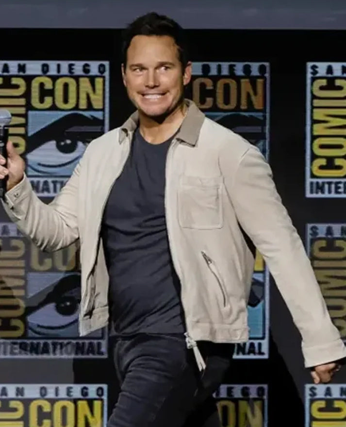 Guardians of the Galaxy Vol 3 Chris Pratt Beige Cotton Jacket