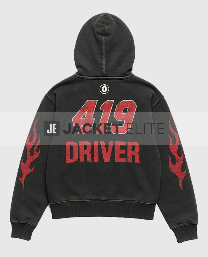 419 Driver Black Pullover Hoodie