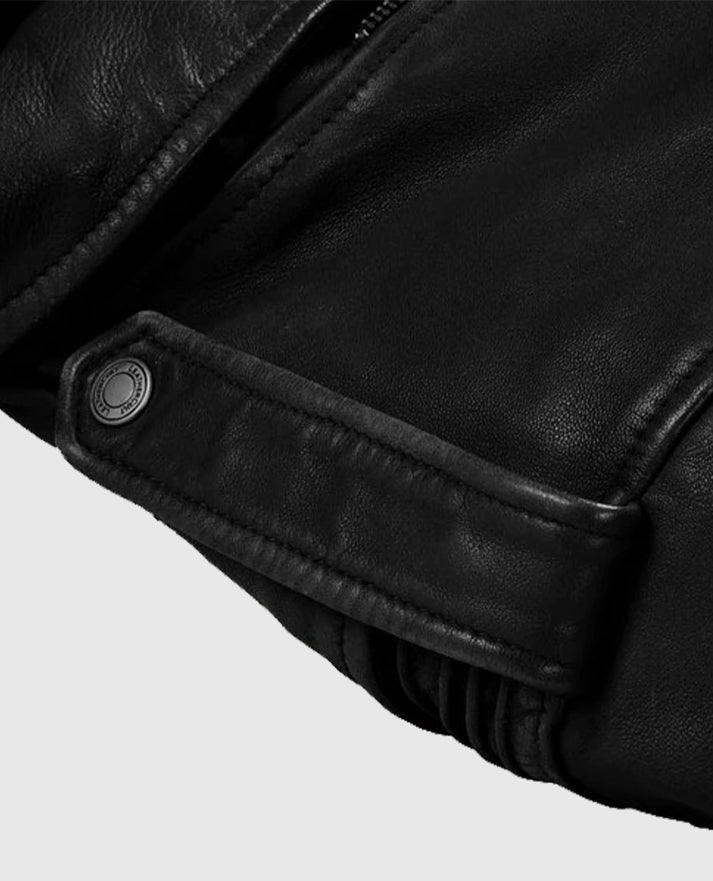 Men's Rider Falcon Leather Jacket in Black