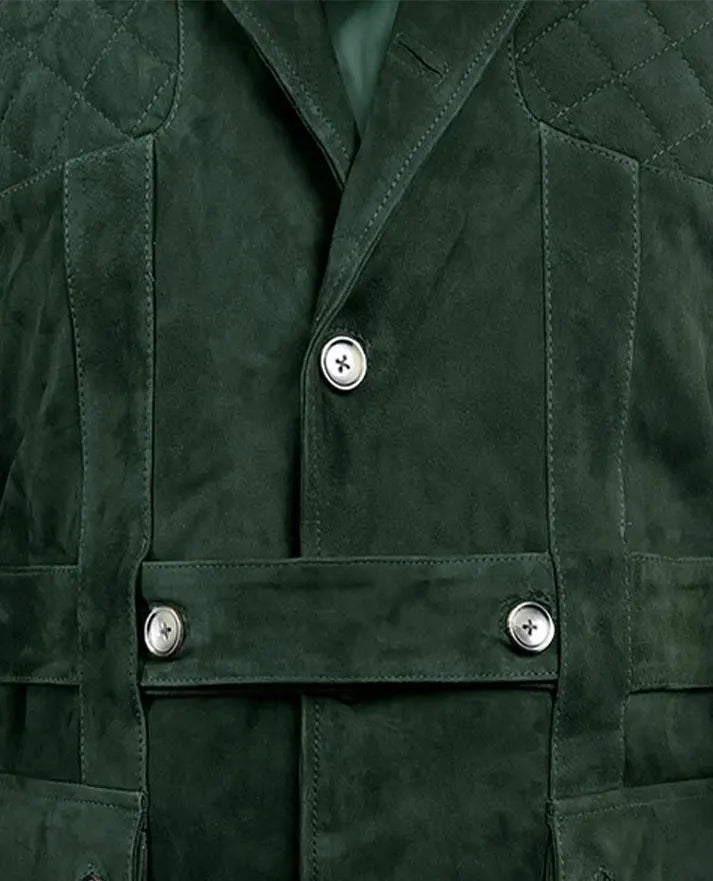 Men's Forest Suede Safari Leather Blazer