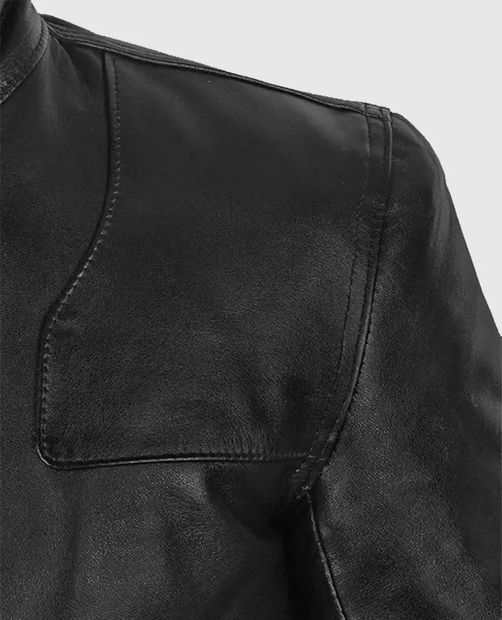 Men's Military Command Leather Jacket