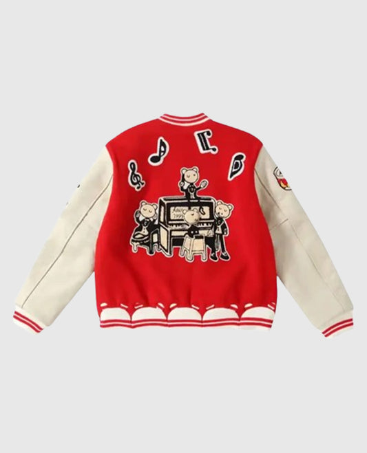 ABCD Jose Wong A Boy Cant Dress Varsity Teddy Red Jacket