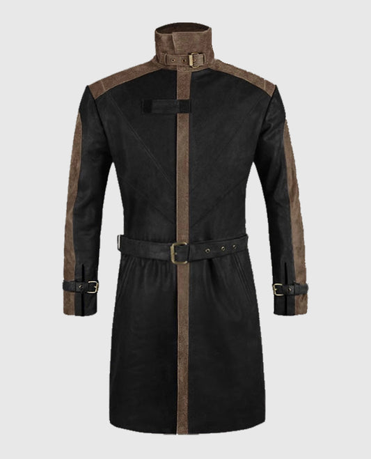Aiden Pearce Watch Dog Leather Long Coat