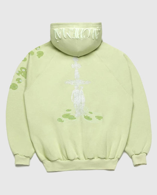 Alchemai Anti Vax Green Hoodie