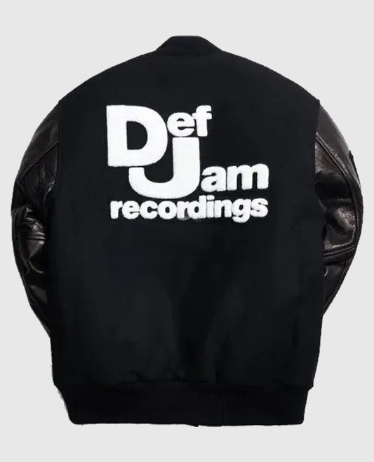 Def Jam Black Varsity Jacket