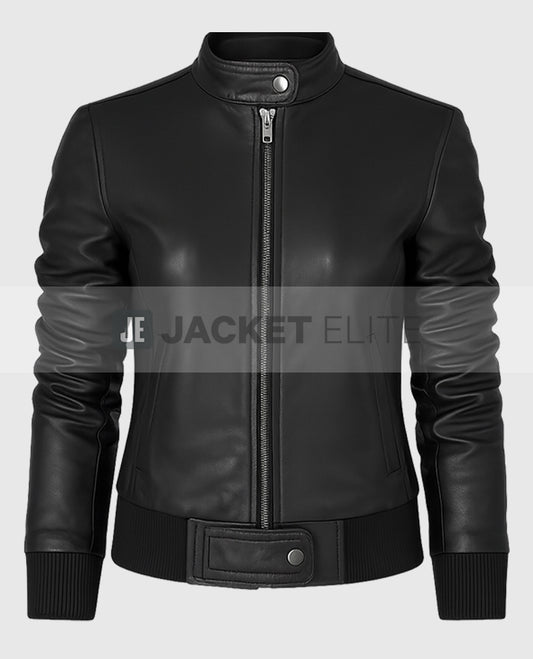 Elena Gilbert The Vampire Diaries Black Biker Jacket
