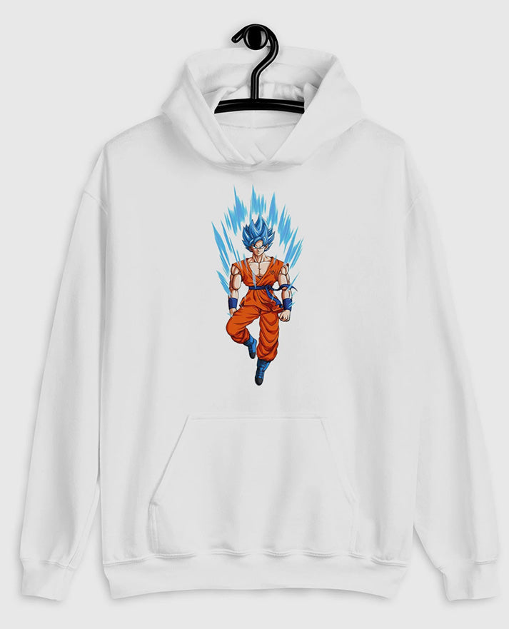Goku Hoodie Dragon Ball Z Pullover White Fleece Hoodie