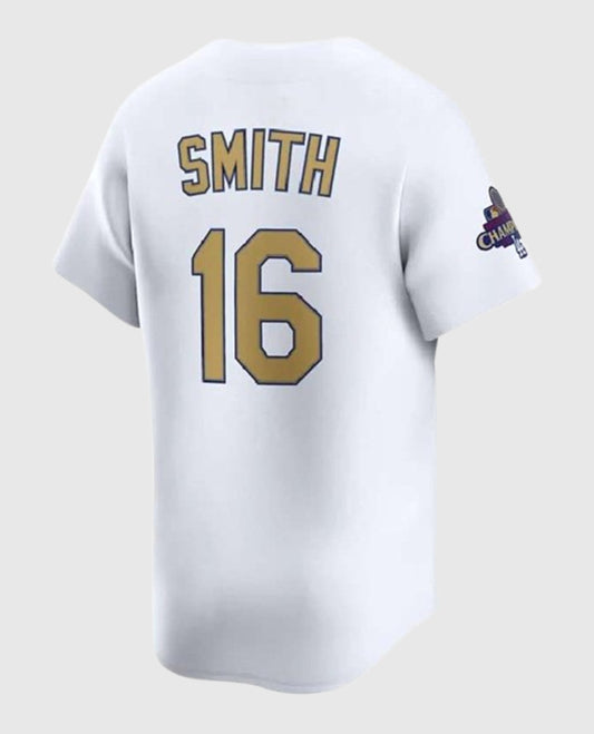 Los Angeles LA Dodgers 2025 White & Gold Jersey