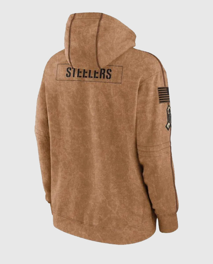 Pittsburgh Steelers Salute to Service Brown Hoodie