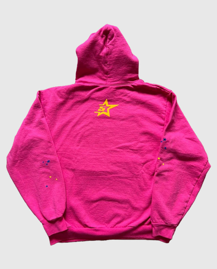 Rapper Young Thug Sp5der Pink Hoodie