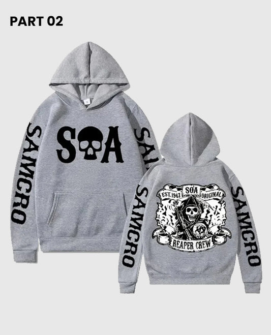 Sons of Anarchy Grey SAMCRO Hoodie
