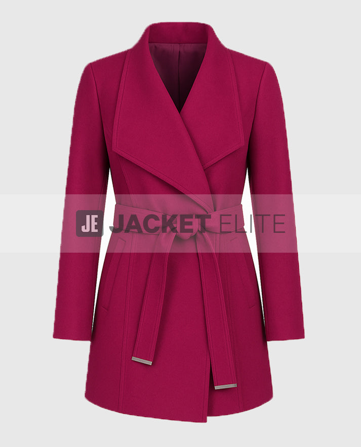 The Christmas Quest 2024 Lacey Chabert Wool Coat