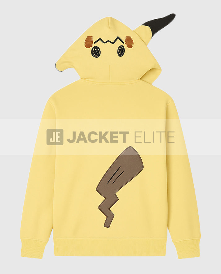 Mimikyu Themed French Terry Zip-Up Hoodie