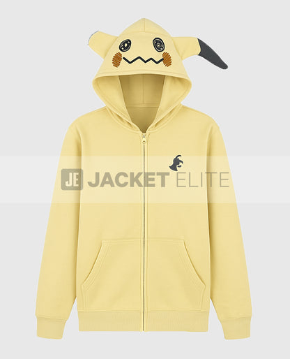 Mimikyu Themed French Terry Zip-Up Hoodie