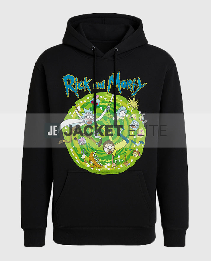 Rick and Morty Portal Collage Hoodie