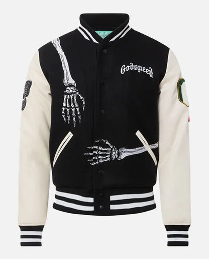 Godspeed Skull Rod Varsity Halloween Jacket