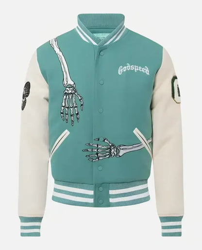 Godspeed Skull Rod Varsity Halloween Jacket