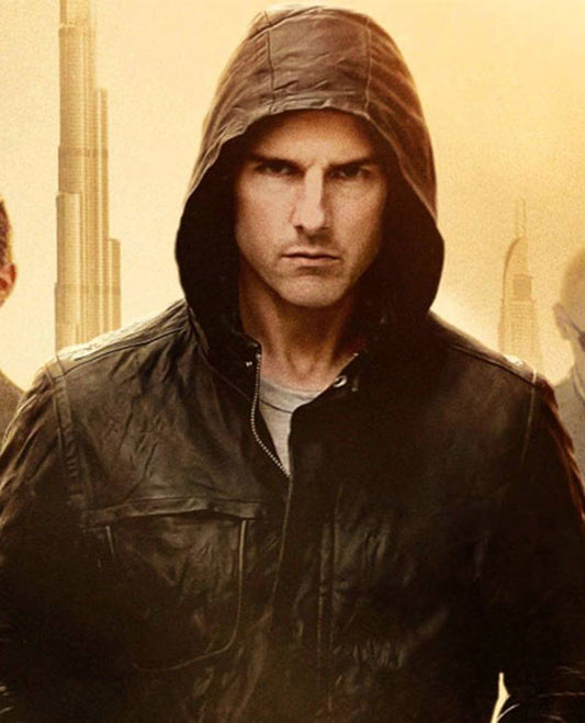 Tom Cruise Mission Impossible Ghost Protocol Leather Jacket