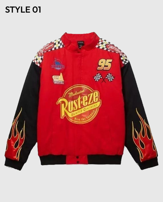 Disney Pixar Cars Lightning McQueen Red Racing Jacket