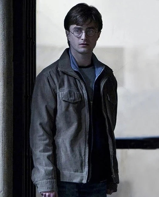Harry Potter and the Deathly Hallows Grey Leather Jacket