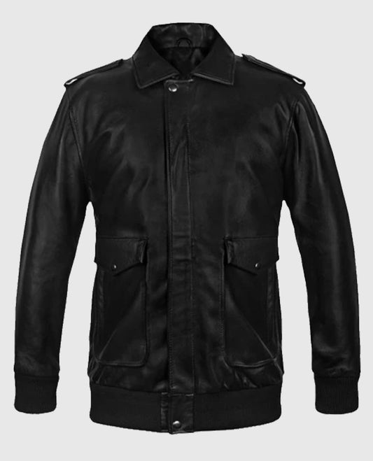 Men's A2 Flight Bomber Leather Jacket