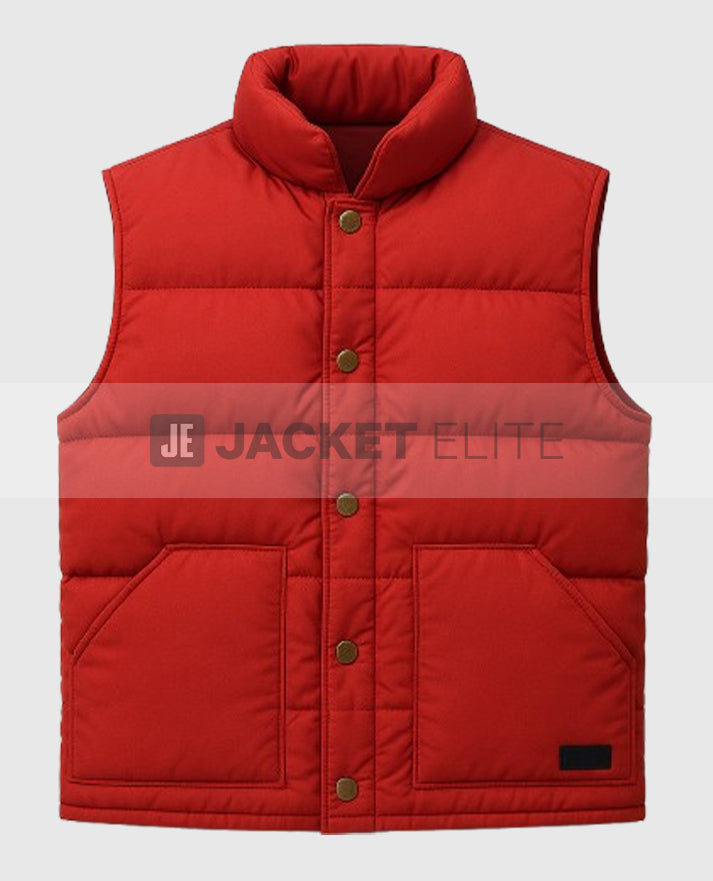 Back to the Future Marty McFly Puffer Vest Red