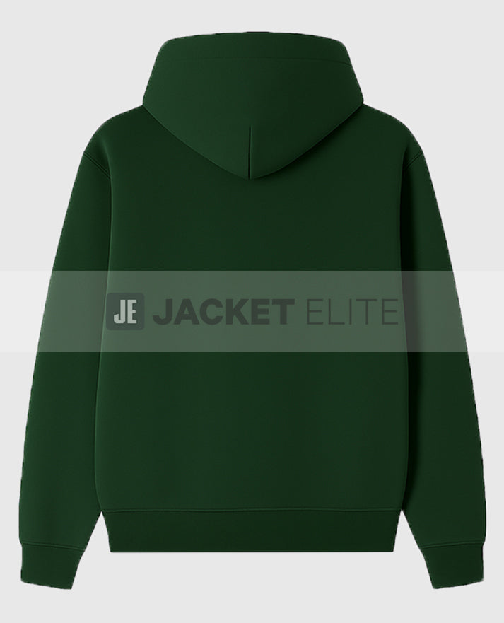 1977 Essentials Green Unisex Fleece Hoodie