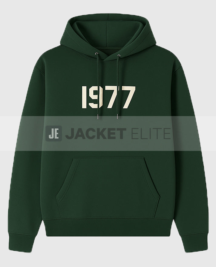 1977 Essentials Green Unisex Hoodie