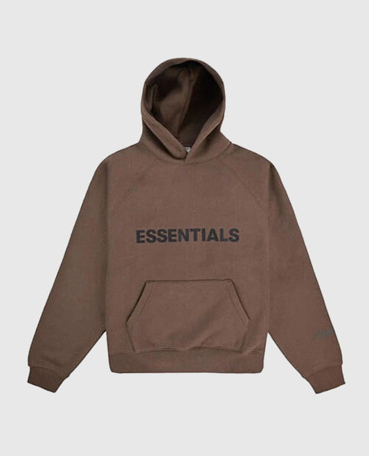 Fear Of God Essentials Brown Hoodie