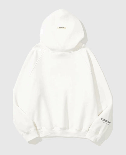 Fear OF God Essentials Pullover White Hoodie