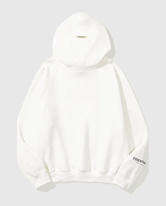 Fear OF God Essentials Pullover White Hoodie