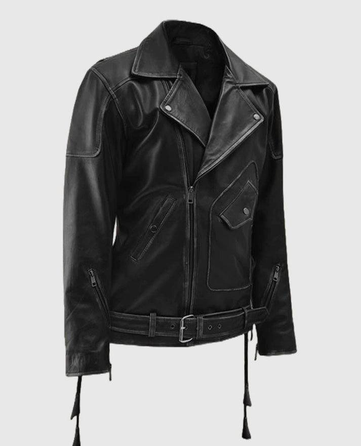 Men's Leather Street Style Biker Jacket