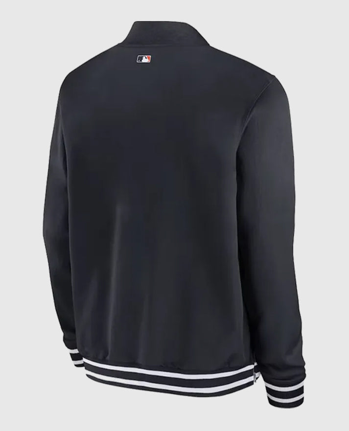 Detroit Tigers Black Bomber Full-Zip Jacket