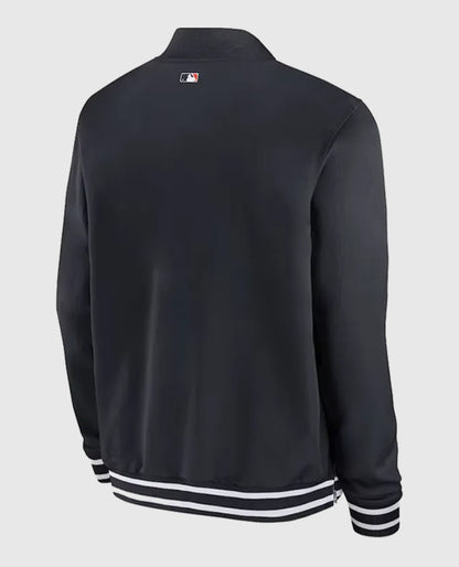 Detroit Tigers Black Bomber Full-Zip Jacket
