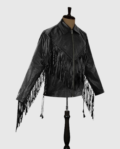 Men's Fringe Leather Jacket