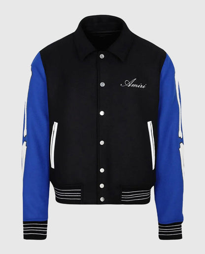 Amiri Bones Letterman Wool Jacket