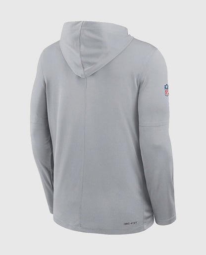 Detroit Lions Sideline Performance Long Sleeve Hoodie T-Shirt