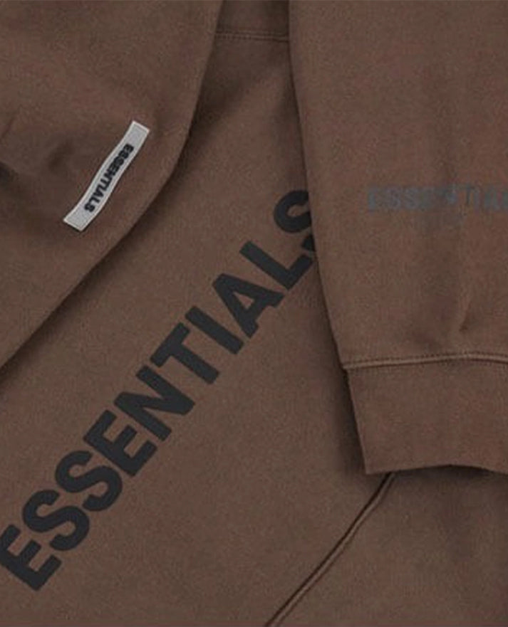 Fear Of God Essentials Brown Hoodie