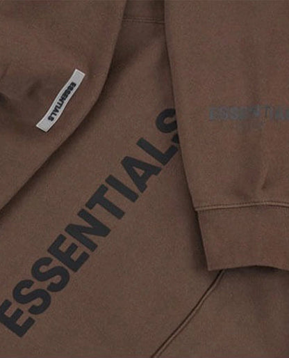 Fear Of God Essentials Brown Hoodie