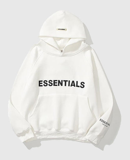 Fear OF God Essentials Pullover White Hoodie