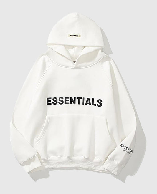 Fear OF God Essentials Pullover White Hoodie