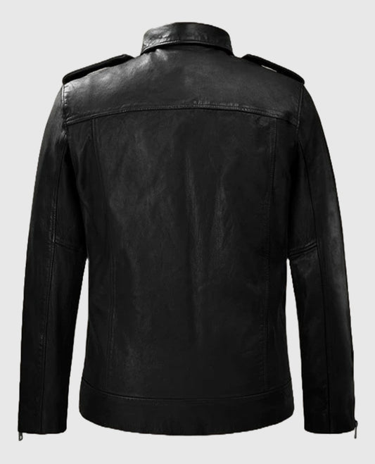 Men's Riding Rutland Leather Jacket in Black